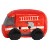Aurora Adorable Palm Pals Rescue Firetruck Stuffed Animal - Fun Collectible Plush for Kids and Adult Collectors - Perfect for Decorating Rooms