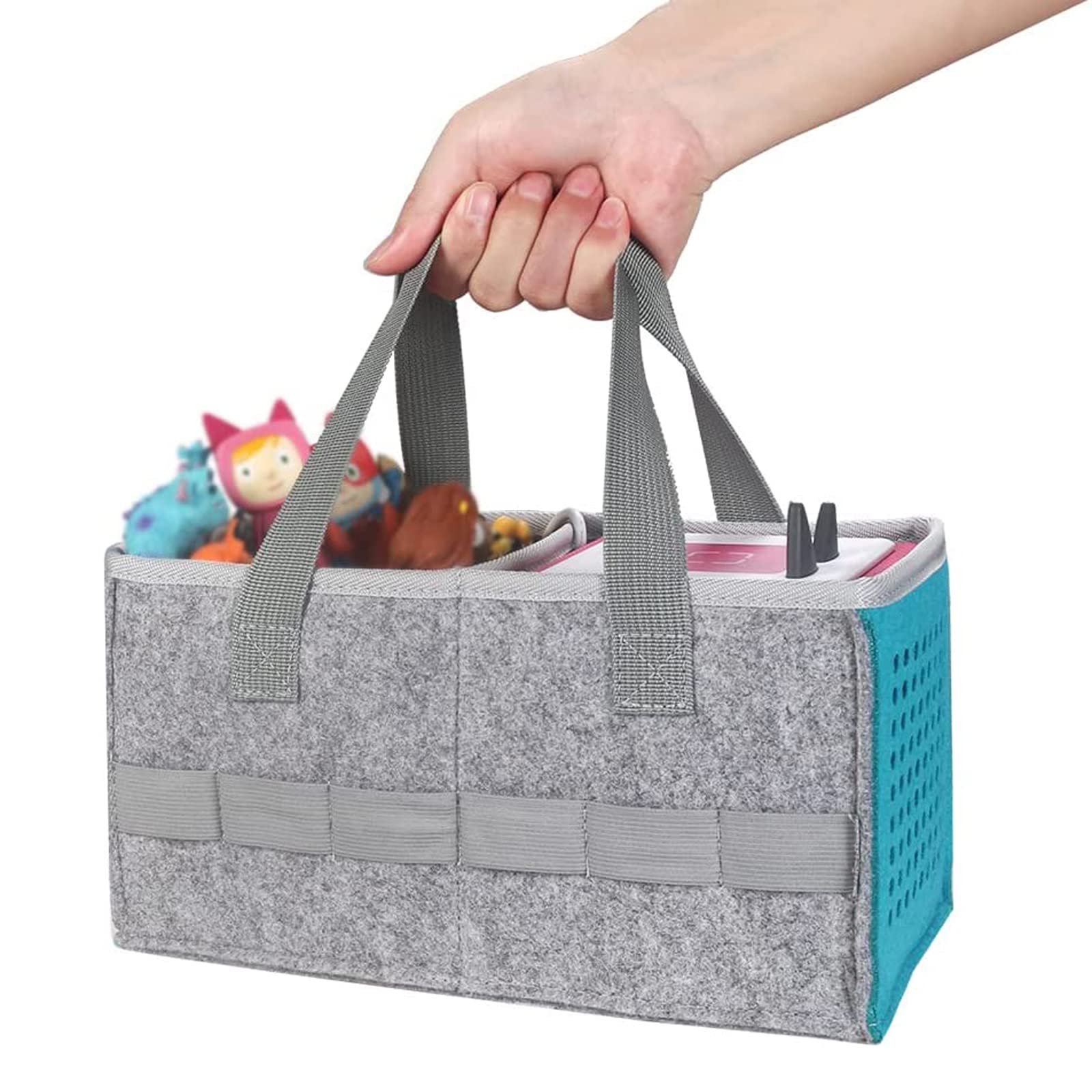 Hounyoln Carry Bag for Toniebox Audio Player Starter Set,Felt Organizer Case for Tonie Starter Set Storage Bag