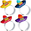 Juvale Sombrero Party Hats for Fiesta Party Supplies & Mexican Birthday Decorations - Taco Balloons & Photo Booth Props - 24-Pack, 3.5" x 5"