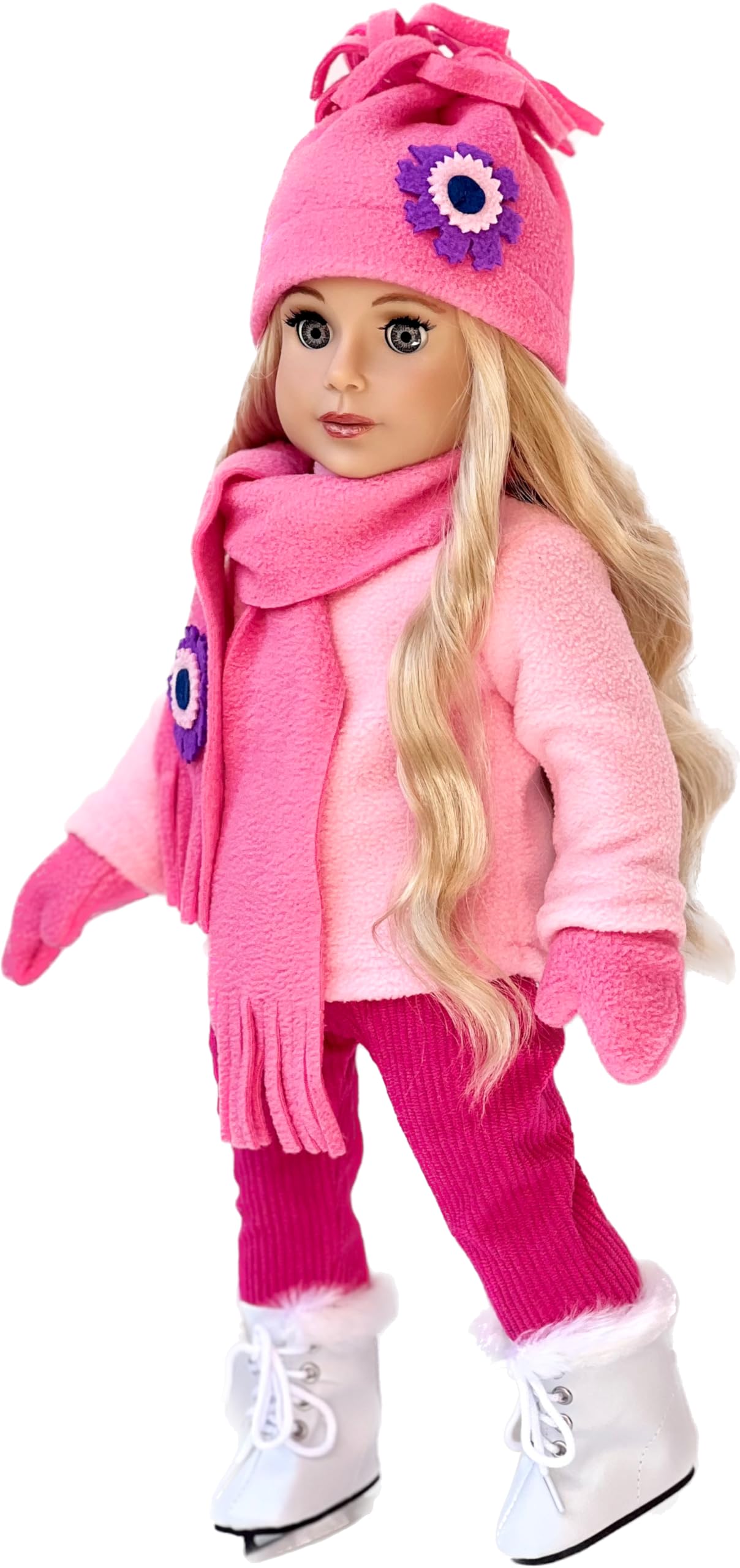 Ice Skating Fun - 6 Piece Outfit Fits 18 inch Doll (Doll Not Included)