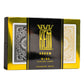 KEM Arrow Black and Gold Plastic Playing Cards, Standard Index, Poker Size, Premium Cards, 2 Decks