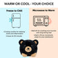 Warm Pals Baby Black Bear, Small 3x5 Microwavable Comfort, Heated Plushie for Warmth, Calming Anxiety, Relaxing Bedtime Snuggles and Cozy Toys