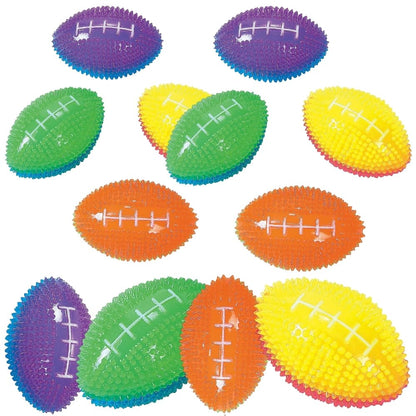 Fun Express Light Up Mini Footballs, Set of 12