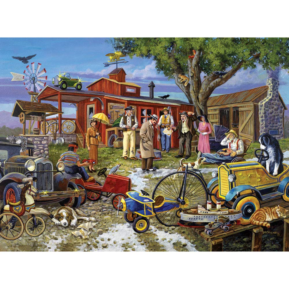 Bits and Pieces - 1000 Piece Jigsaw Puzzle for Adults 20" X 27" - Death in The Desert Mystery Puzzle - 1000 pc Solve The Mystery Jigsaws by Artist