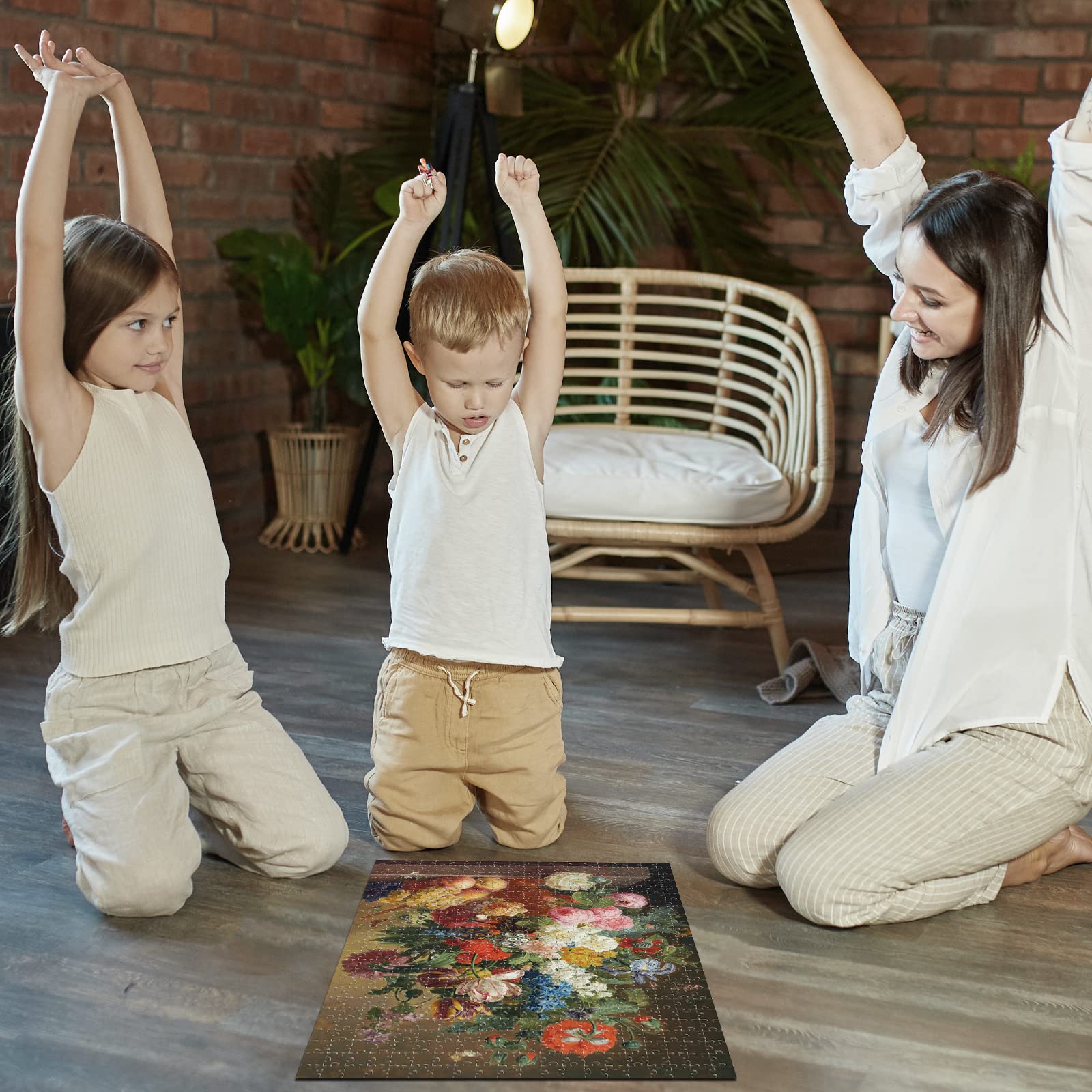 Antelope - 1000 Piece Puzzles for Adults - Vase Flower Grapes Peaches Jigsaw Puzzle 1000 Pieces, Jan Frans Van Dael Officially Licensed, High