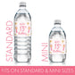 13th Birthday Water Bottle Labels - 20 Pink & Gold Waterproof Stickers for Girls Birthday Party Decorations, Supplies for Teen 13 Year Old Celebration