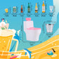 HSJH 71 Pcs Miniature Ice Cubes Beer Bottles and Mini Drink Soda Pop Cans House Accessories for Fairy Garden Pub Bar Cake Decoration 1/12 Doll House