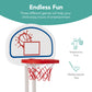 Best Choice Products Toddler Basketball Hoop with 27 Adjustable Heights, 3-in-1 Kids Sports Center with Soccer Goal, Indoor Outdoor Sports Toy