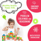 Migargle Large Wooden Building Blocks Set - Educational Preschool Stacking Toys with Storage Bag, Toddler Gifts for Boys Girls Ages 3+