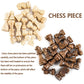 Folding Storage Wooden Chess Board Sets - 3 in 1 Chess Board Game for Adults and Kids (Backgammon, Checkers), Exquisite Wooden Chess Set