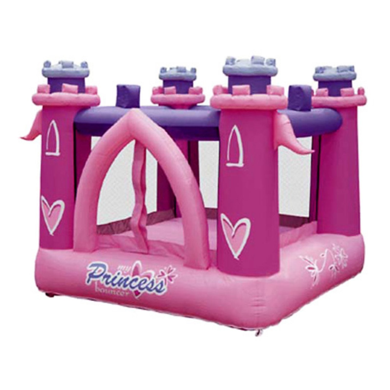 KIDWISE My Little Princess Bounce House | Inflatable Bouncer | Blower, Carry Bag, Stakes, and Balls Included | Quick Inflate, Easy Setup Family