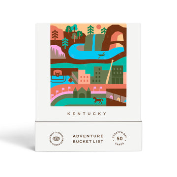 Reach International Outfitters Kentucky Adventure Bucket List - 50 Scratch-Off Cards for Outdoor Activities, Tourist Attractions, and Road Trips Guide