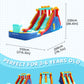 Doctor Dolphin Inflatable Water Slide with Dual Racing Slides, Mega 9-in-1 Water Park for Kids Backyard, Water Bounce House with Climbing Wall