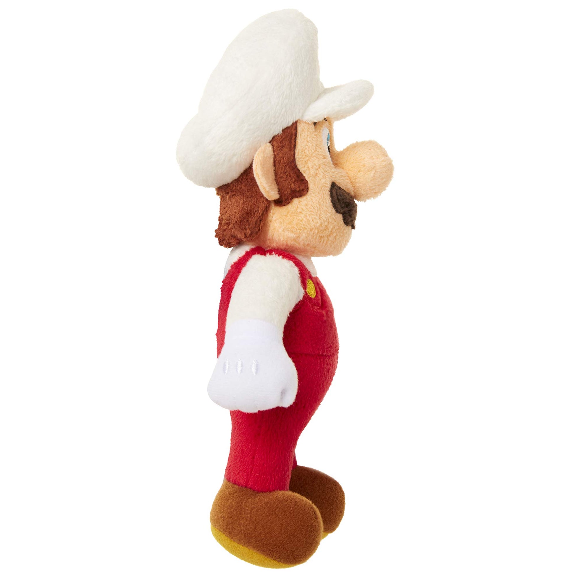 Super Mario Fire Mario Plush Stuffed Toy Figure 6" Scale
