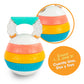 BEBE FUERTE Stack and Count Kettlebell Activity Toy by Robin Arzon - Bilingual Stacking Toys - Baby Workout Toys - Baby and Toddler Gifts for Ages 6