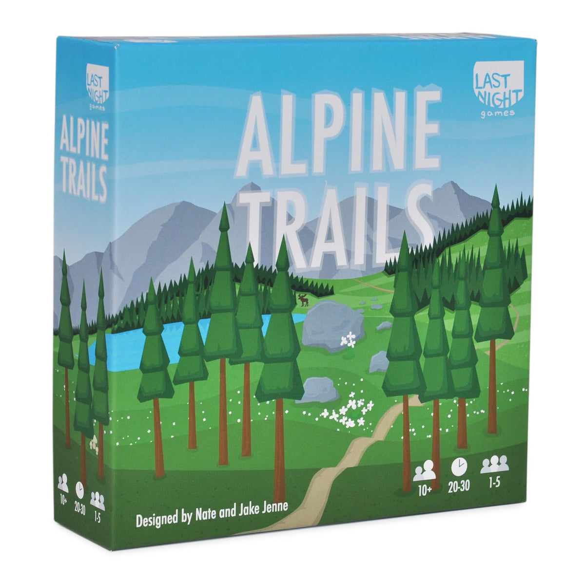 Alpine Trails | Strategic Tile Placement Board Game for Families