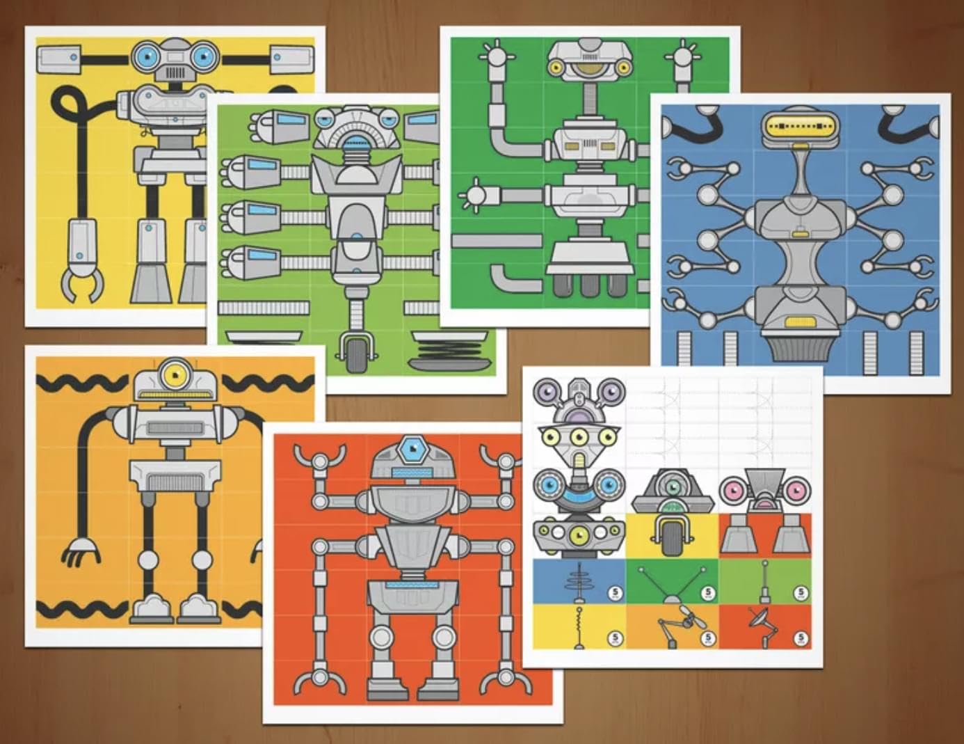 Golden Bell Studios Robots On The Line: The Game of Building and Selling Robots! Tile Game