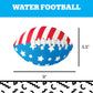 Star Spangled Splash Inflatable Water Football, Patriotic Red White Blue