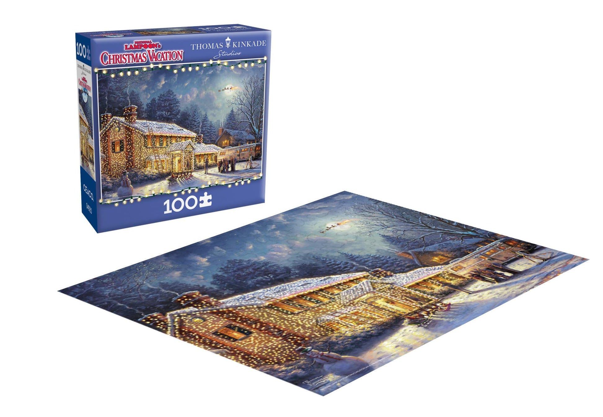 Thomas Kinkade National Lampoon's Christmas Vacation 100 Piece Puzzle