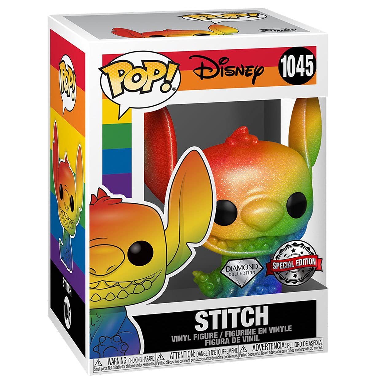 POP Funko Stitch Diamond Special Edition Rainbow