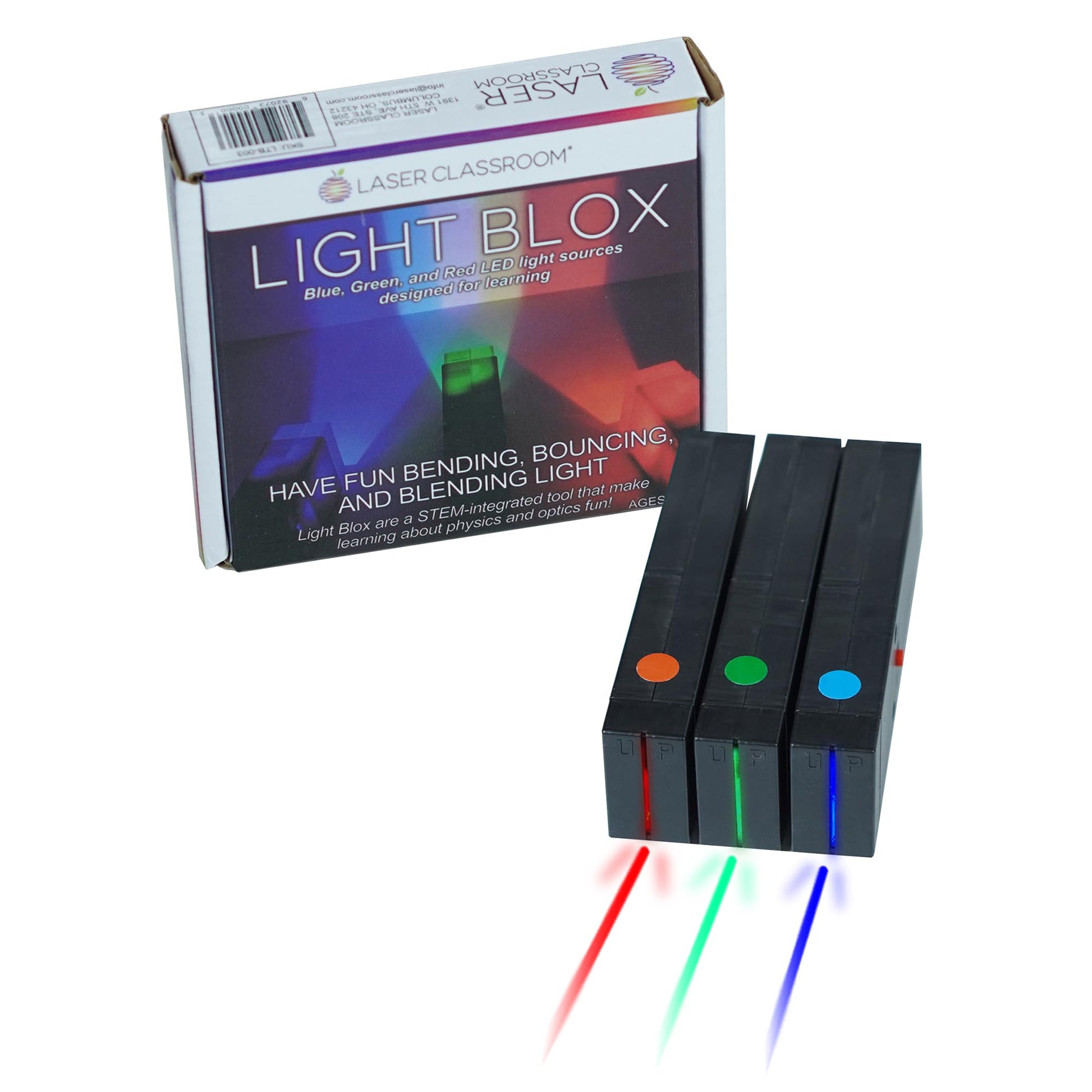 Light Blox LED Color Mixing Kit Grades 2-8 Red Green Blue Optics Experiment