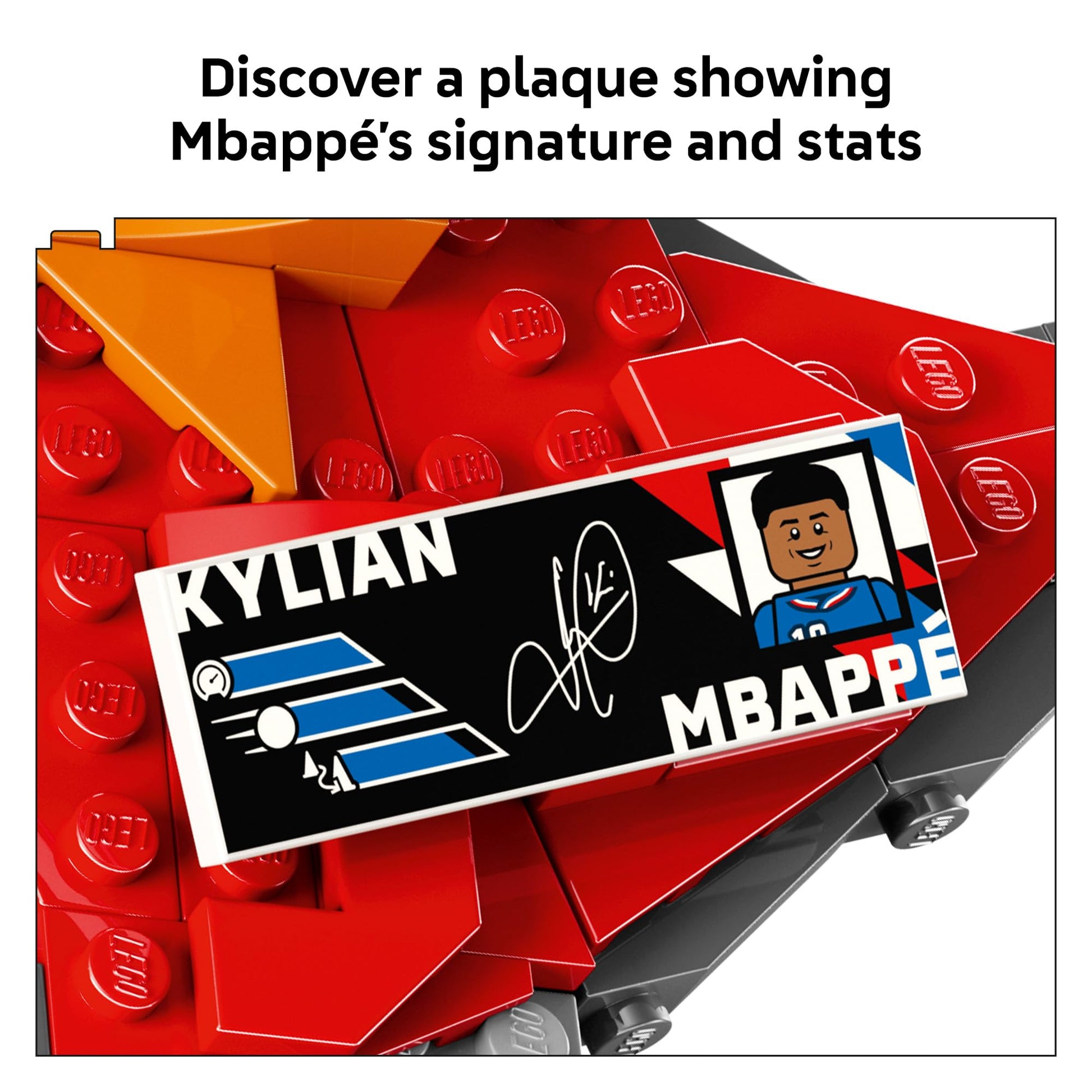 LEGO Editions Kylian Mbappé - Soccer Highlights - Building Set for Boys & Girls, Ages 10+ - Collectible Soccer Gift with Plaque - Kids Bedroom or