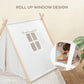 Comfy Cubs Kids Play Tent - Breathable Cotton Teepee for Imaginative Activity - Indoor Canvas Play Tent - Easy Setup, Safe Design, and Spacious Layout