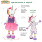 Plushible Soft Baby Doll Unicorn, 18 Inch - Plush Rag Doll with 2 Clothing Sets, My First Plush for Girls, Babies & Infants, Soft Baby Stuffed Toy