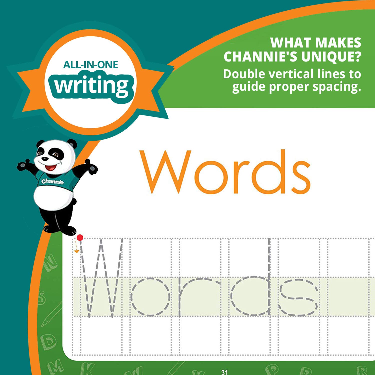 Channie’s Visual Dry Erase Flashcards for Pre-K Through First Grade Students’ to Learn to Trace, Practice &Write Their First 100 Sight Words, Ages 3+