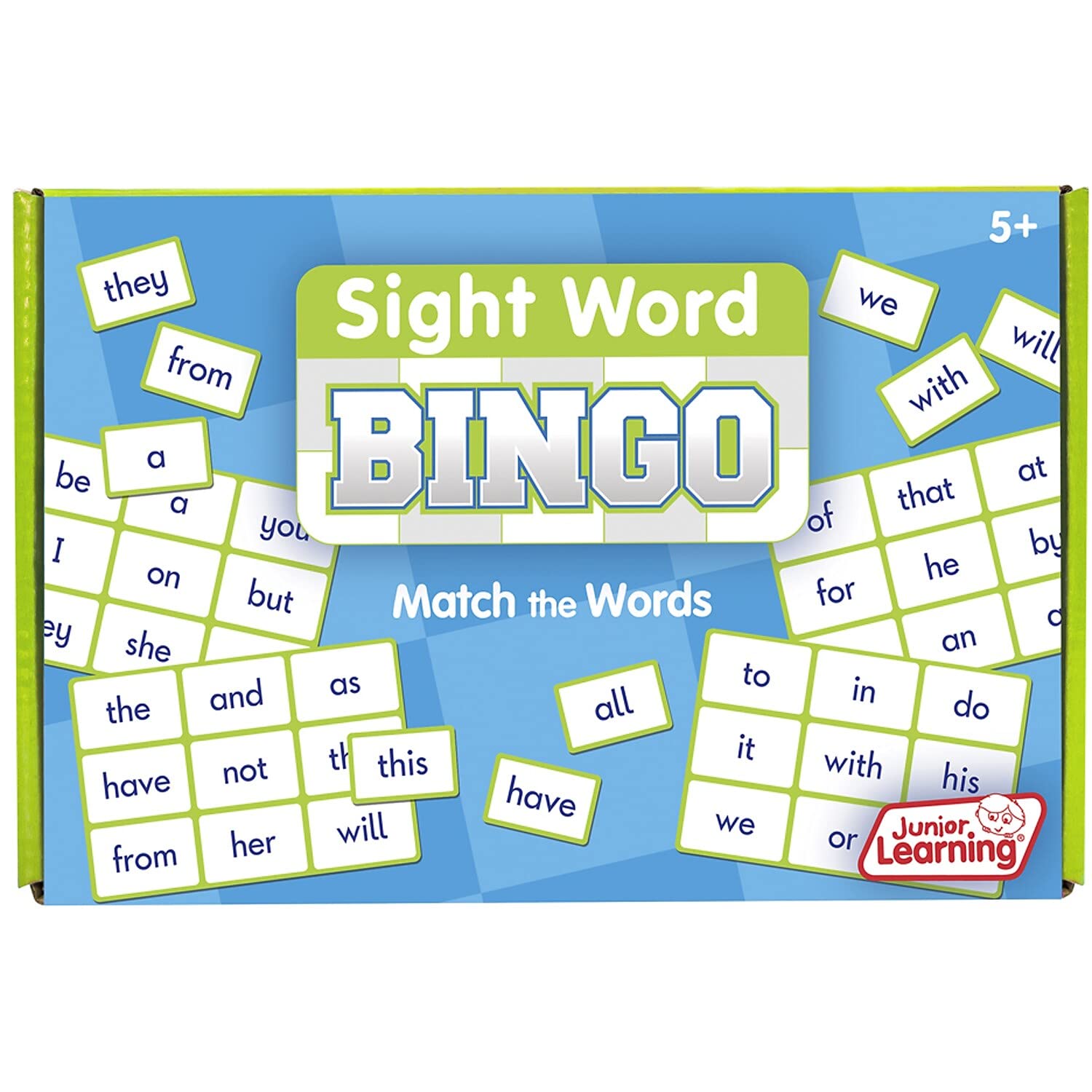 Junior Learning Sight Word Bingo Educational Action Games