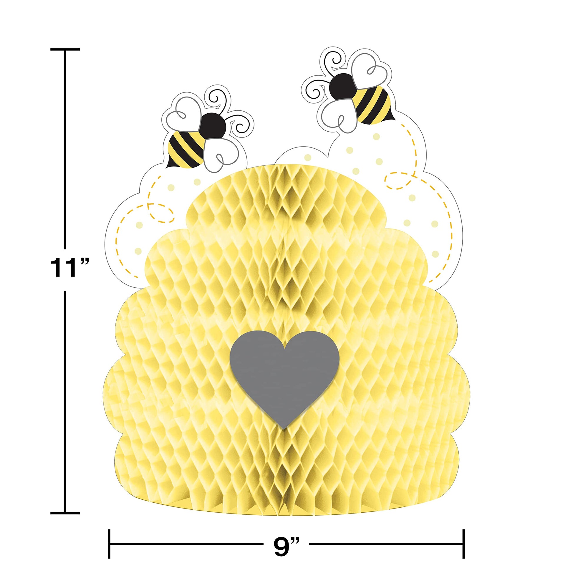 Creative Converting 340067 Bumblebee Baby Centerpiece, 9" x 11", Multi-color