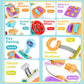 WYCYJU Busy Cube for Toddlers 2-3, Montessori Sensory Activities Busy Board Baby Gifts Infant Boys Girls Travel Toys Educational Learning