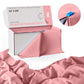 Exquisite Party Solids 54 Inch X 300 Feet Pink Plastic Table Cover Roll in A Cut - to - Size Box with Convenient Slide Cutter. Cuts Up to 36 Rectangle