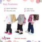 Emily Rose 18-inch Doll Canvas Sneakers 3-Pack - Pink, White & Black Tennis Shoes - 18" Doll Accessories Gift Set - Compatible with American Girl &