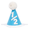 GIOGUK Half Birthday Hat - Baby 1/2 Birthday Party Taper Hat, Half Way To One Party Decoration Supplies Crown, Baby 6 Month Photo Prop Milestone