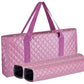 C&H Solutions American Mahjong Set,Mahjong Tiles Set,Purple Pink PU Carrying Bag,166 Premium Tiles,4 All-in-One Rack/Pushers,Western Mahjong