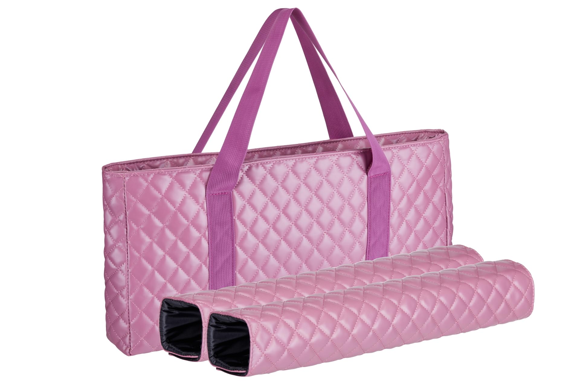 C&H Solutions American Mahjong Set,Mahjong Tiles Set,Purple Pink PU Carrying Bag,166 Premium Tiles,4 All-in-One Rack/Pushers,Western Mahjong