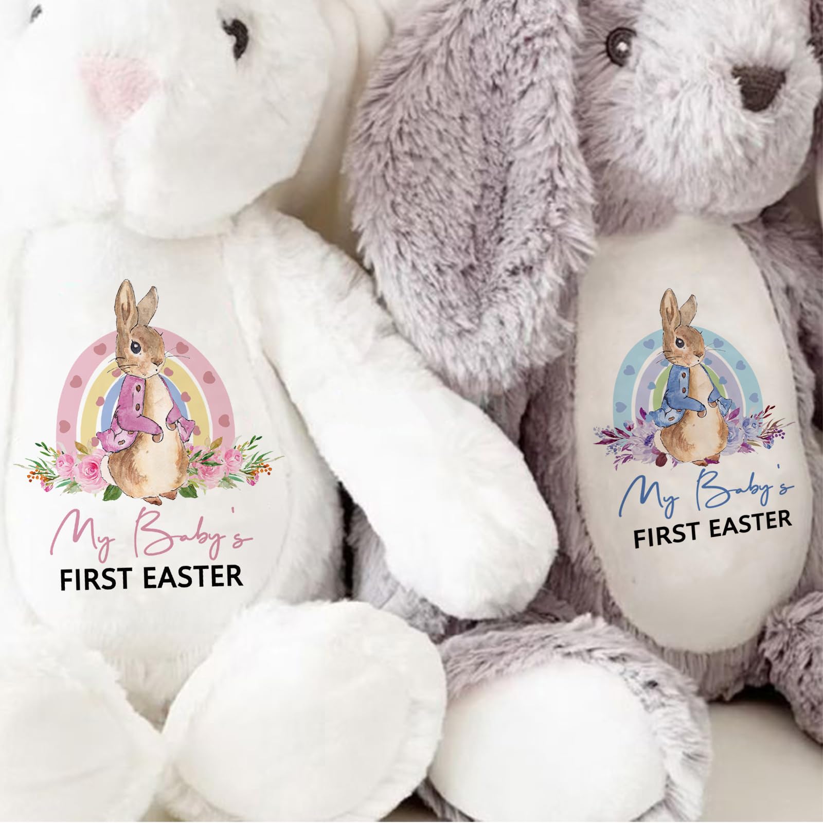 OAEUQ 2026 My Baby's First Easter Gift Easter Themed Plush Bunny Toys Pillow Toys to Accompany Your Child Baby Flowers Newborn Gifts for Boys