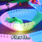 Ontel Magic Tracks Crash Set - 10ft Speedway, 200 Glow-in-The-Dark Pieces & LED Cars for Ultimate Racing Fun!