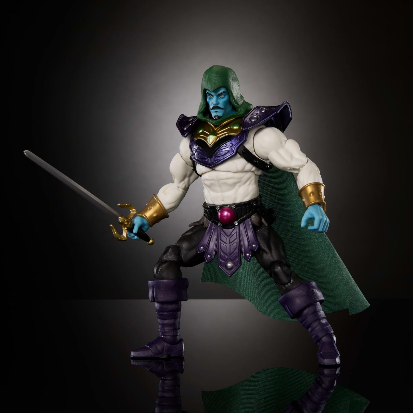 Masters of The Universe Masterverse Action Figure Keldor New Eternia, 7 Inch Motu Toy, 30 Points Articulation, Extra Zombie Head & Sword & Holster