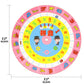 HannaFires 2-Pieces Mandarin Chinese Pinyin Learning Wheel Cards - Pink Rotating Pronunciation Chart, Portable Language Study Tool, Pinyin Guide