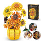MRBM Sunflower Building Set with Vase, Van Gogh-Inspired Botanical Flower Collection for Adults & Teens, Flower Garden Building Toys for Women
