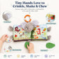 Elephant Baby Toy, Baby Toys 0-6 Months, Infant Toys 6-12 Months, Lovey Crinkle Books for Babies, Sensory Toys,Baby Teething, Baby Rattle,Touch Feel