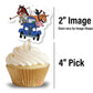 Blue Truck Birthday Decorations Cake Cupcake Toppers Farm Animals 42 Pcs