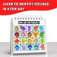 Feelings Flipbook for Kids by Professional Therapists - Learn to Identify 20 Different Emotions - Moods Coping Skills and Anger Control - For Children