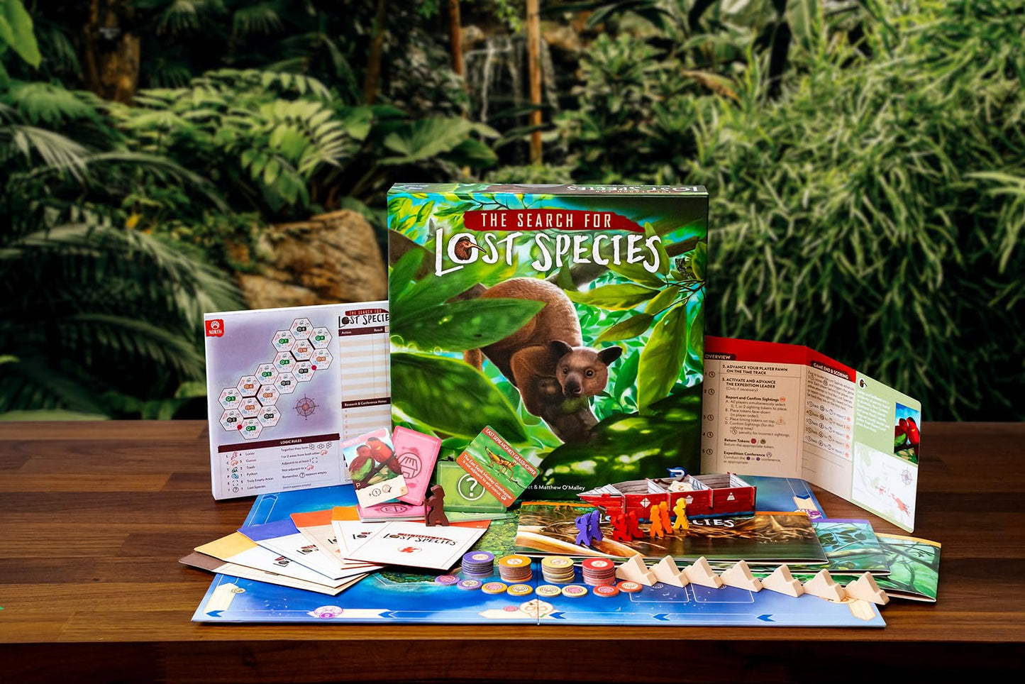 Renegade Game Studios Search for Planet X Sequel, Lost Species Deduction Strategy Logic Puzzle Board Game for Adults, 1-4 Players, 60-75 min