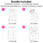 Big Dot of Happiness Wedding Kids Table Coloring Activity Cards, Wedding-Themed Games for Children, Double-Sided Gamerific Bundle - 40 Count