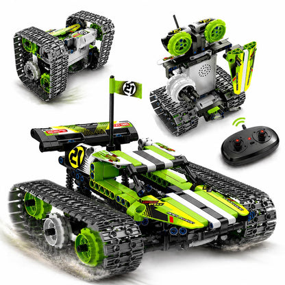 Kididdo Remote Control Cars Robot Building Kit Educational Toys for Age 8-13 Fun STEM Toys for Kids 3-in-1 RC Car Kit to Build Cool Building Blocks