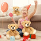 Tezituor 3 Pack Teddy Bears in Bulk 14 inch Stuffed Animals Set for Kids Small Stuffed Bears Bulk Teddy Bear for Wholesale, Baby Shower Decorations