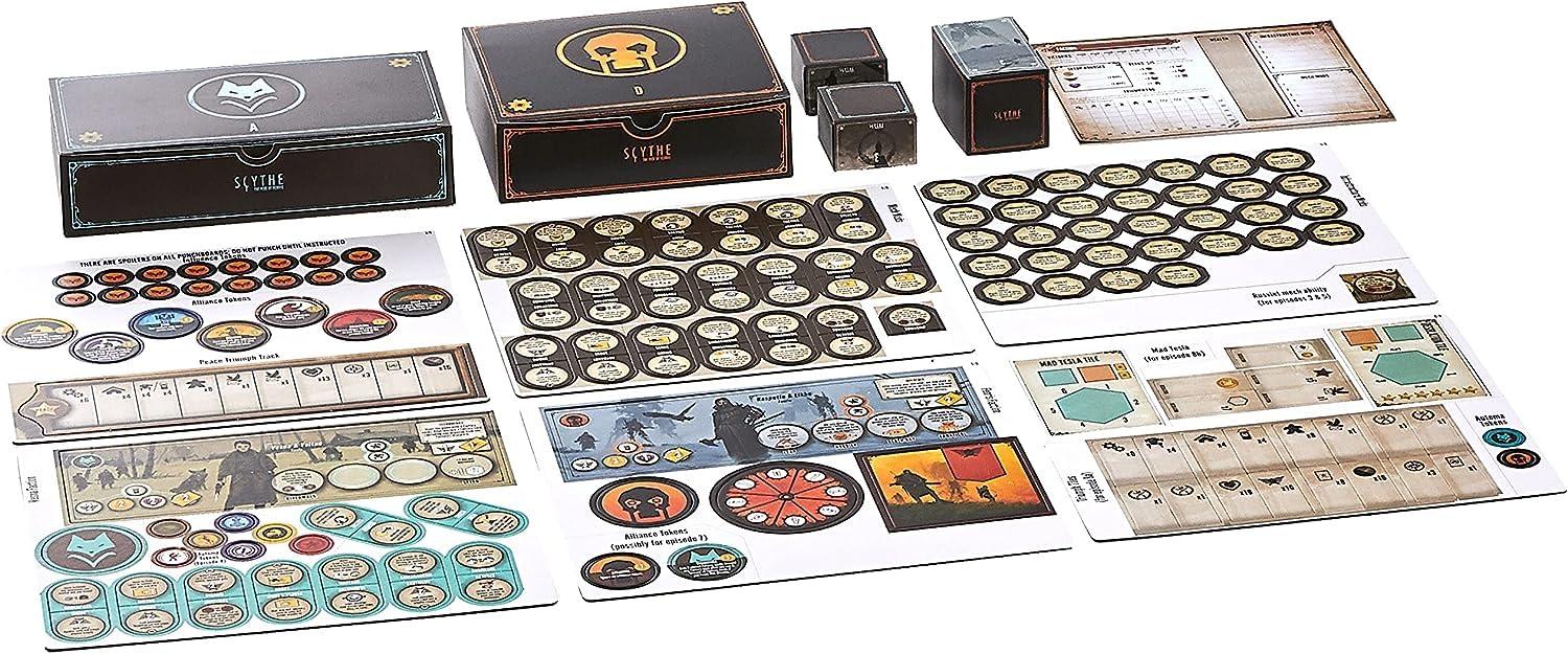 Stonemaier Games: Scythe: The Rise of Fenris by Ryan Lopez DeVinaspre & Jamey Stegmaier | 8 Episode Scythe Campaign and 11 Modules, Including